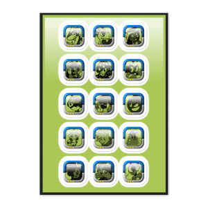 Gat-Pon Creatures - Sticker sheet